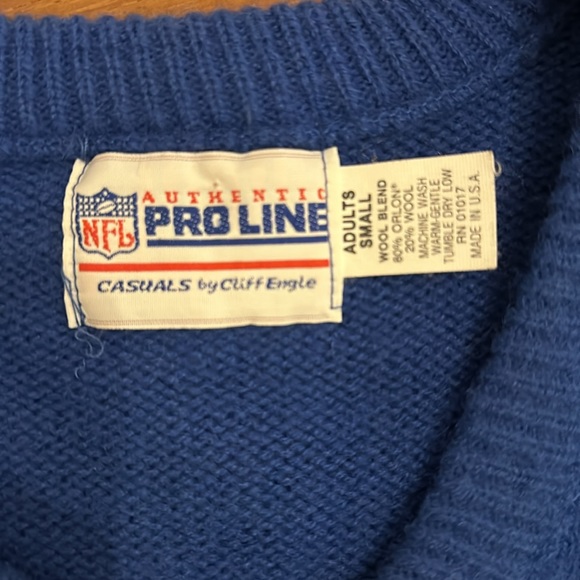 RARE VINTAGE Authentic NFL Seahawks Pro Line Wool Blend Sweater - Picture 7 of 11